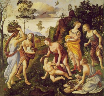 ロレンツォ・ディ・クレディ リムノス島でのバルカンの発見 1495年 ルネッサンス ピエロ・ディ・コジモ Oil Paintings